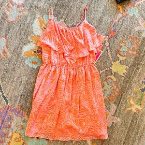NWT Lilly Pulitzer for Target pink & orange giraffe print spaghetti strap dress